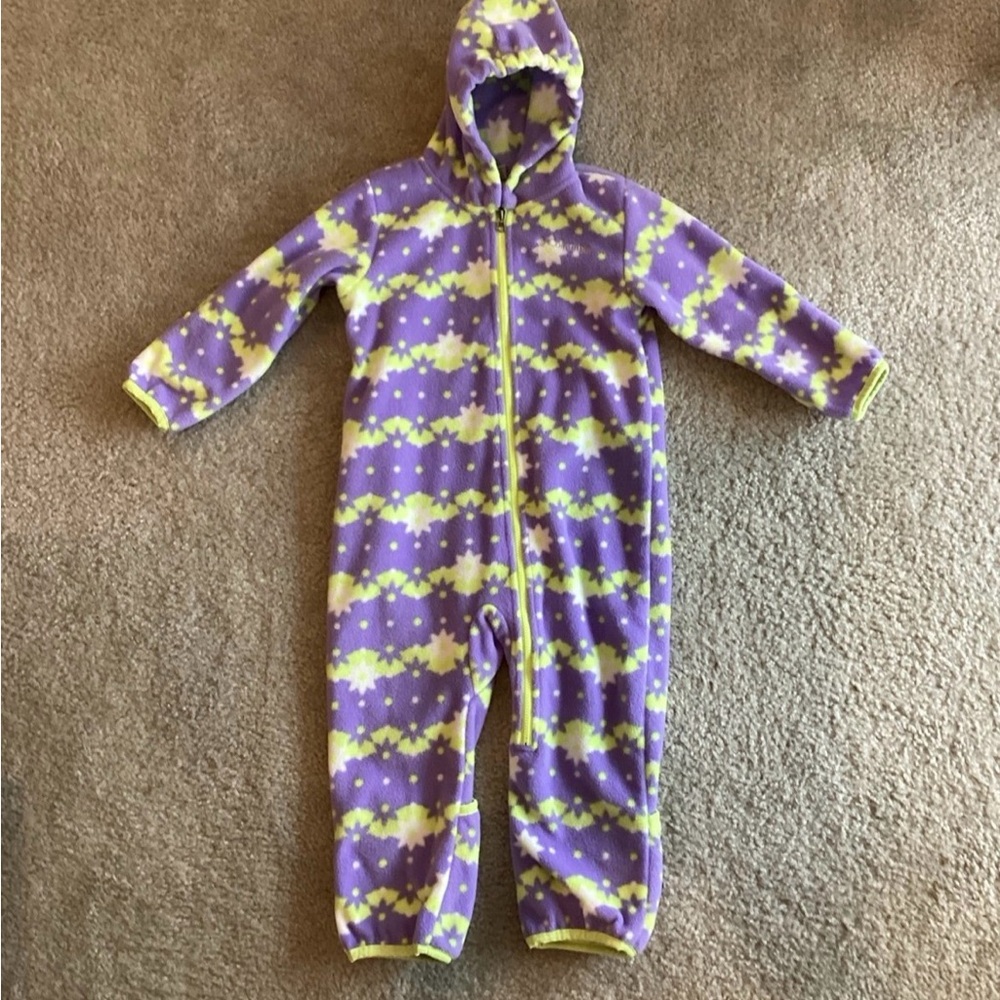 Columbia Purple and Yellow Kids One Piece